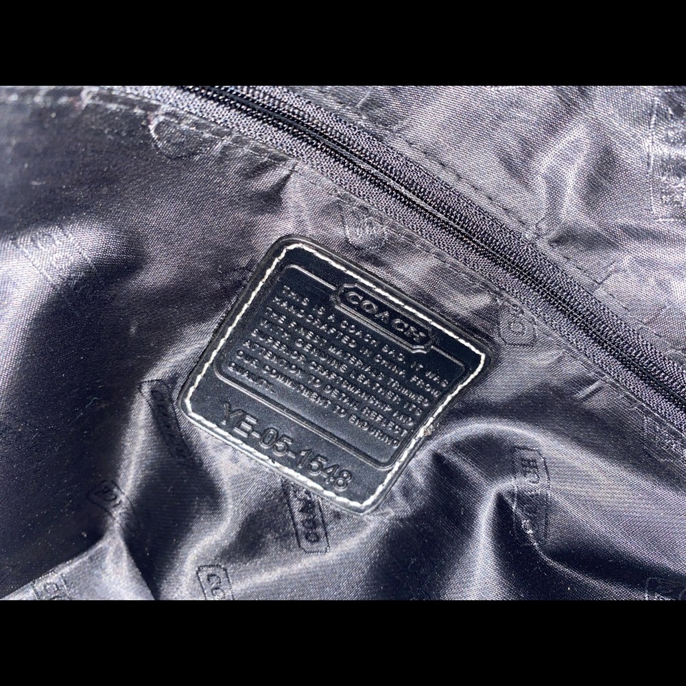 Coach Signature Jacquard Black / Gray Shoulder bag - Picture 10 of 10